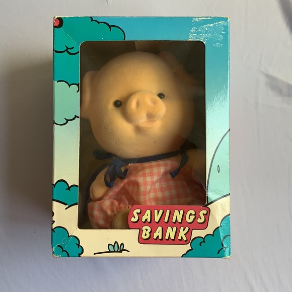 Antique Piggy Banks Bear and Pig 1980s - Picture 7 of 12